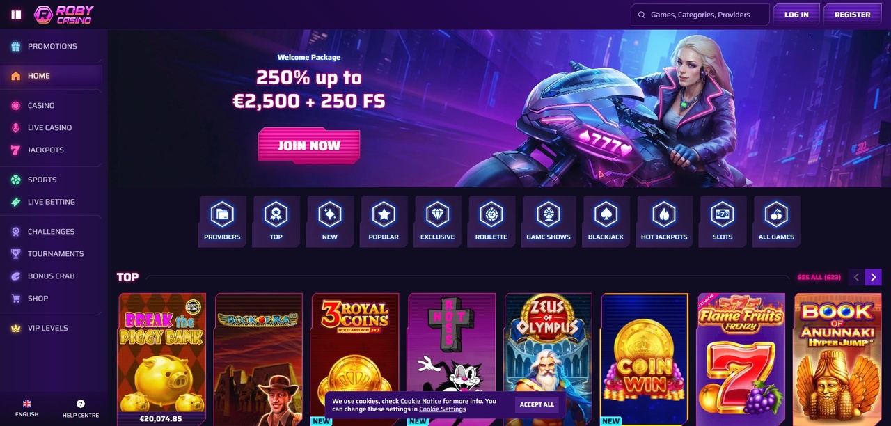 Roby Casino - Oficjalna Recenzja 2026 Casino